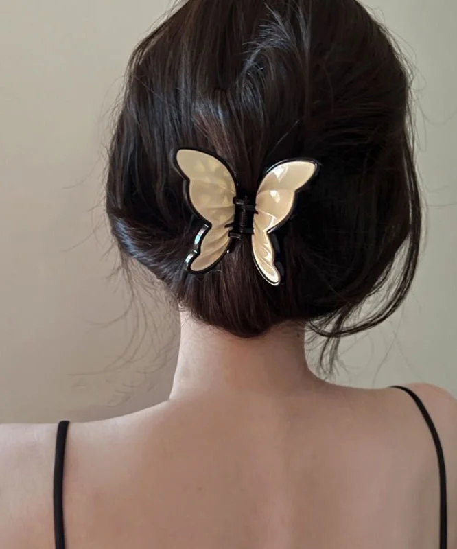 Casual Beige Alloy Acrylic Hairpin