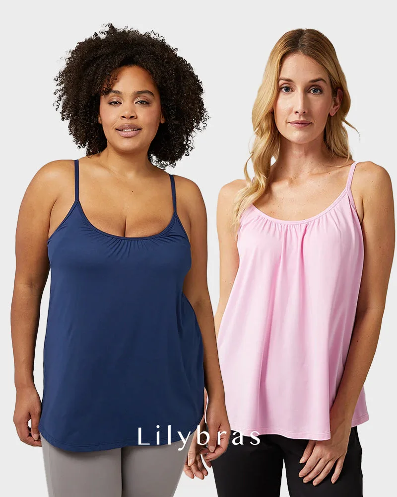 Lily®Women’s Fly Free Cooling Cami with Built-in Bra