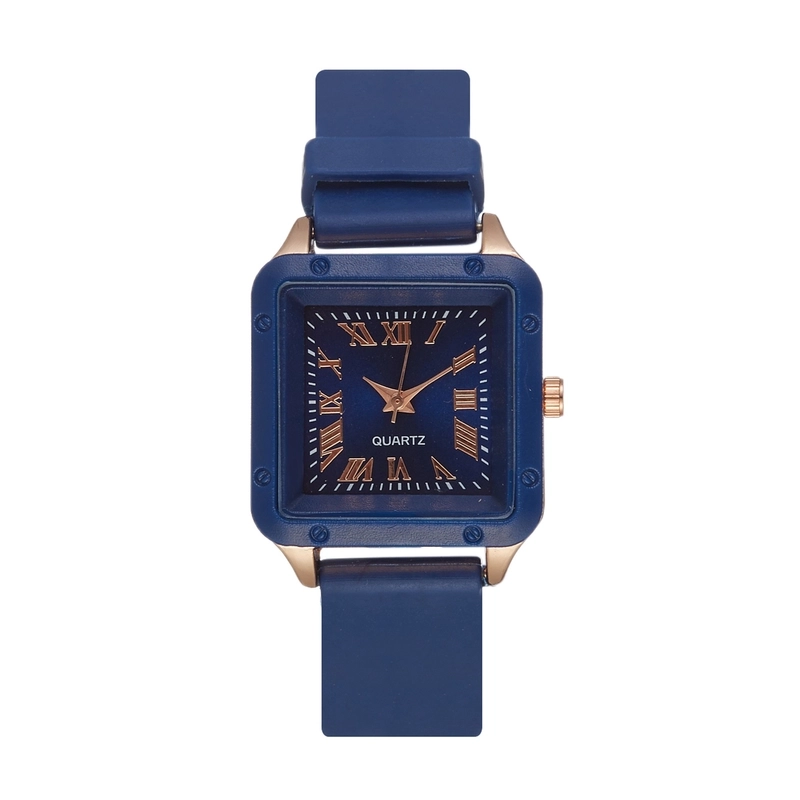 Retro Solid Color Buckle Quartz Watch Women’s Watches