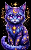 Luxury AB Velvet Diamond Painting Kit - Magic Cat