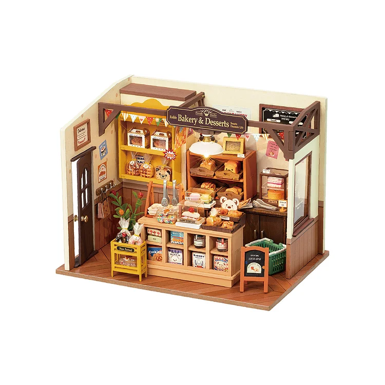 Rolife Becka's Baking House DIY Miniature House Kit DG161 Robotime United Kingdom