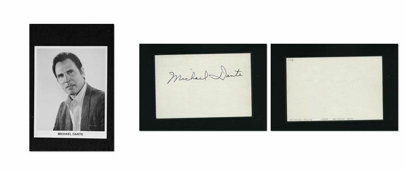 Michael Dante - Signed Autograph and Headshot Photo Poster painting set - days of our lives