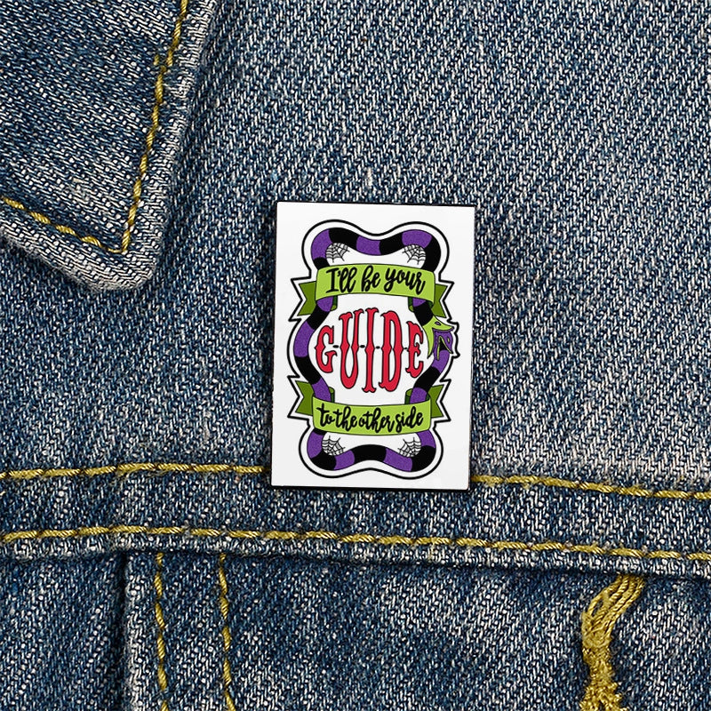 Streetwear Pin Letter Ghost Alloy Unisex Brooches