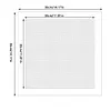 2pcs/5pcs set Large Diamond Painting Blank Canvas with Glue - Round/Square Blank Grid Canvas Empty for Customized Projects Multiple Size Options DIY Diamond Art Accessories