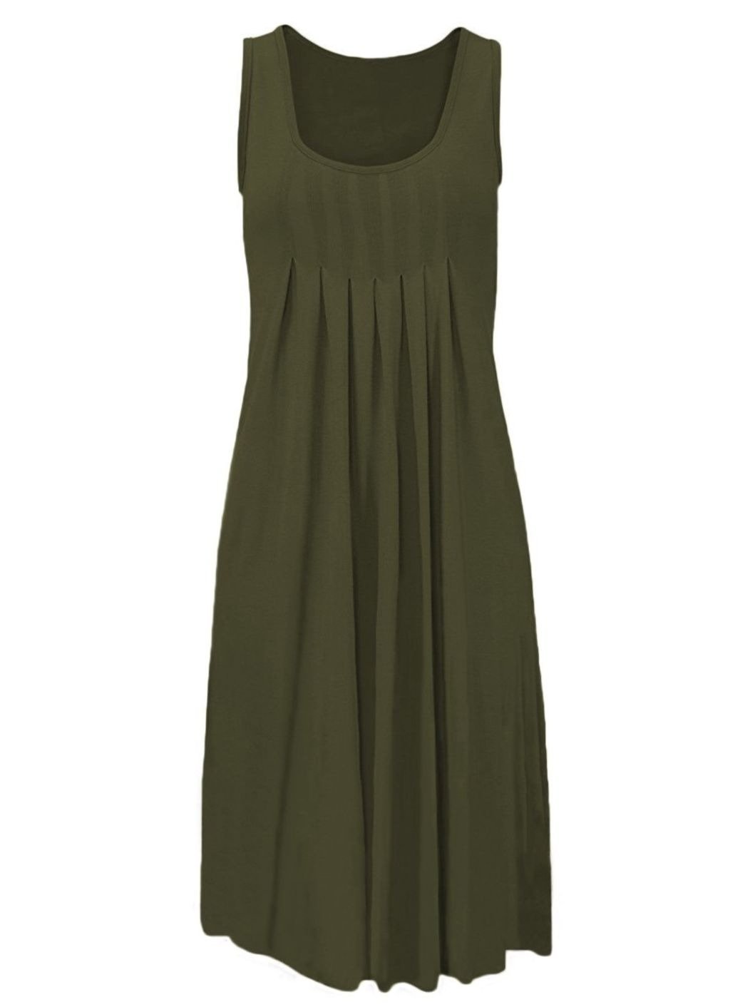 Women Round-neck Sleeveless Dress Casual Summer Short Dress