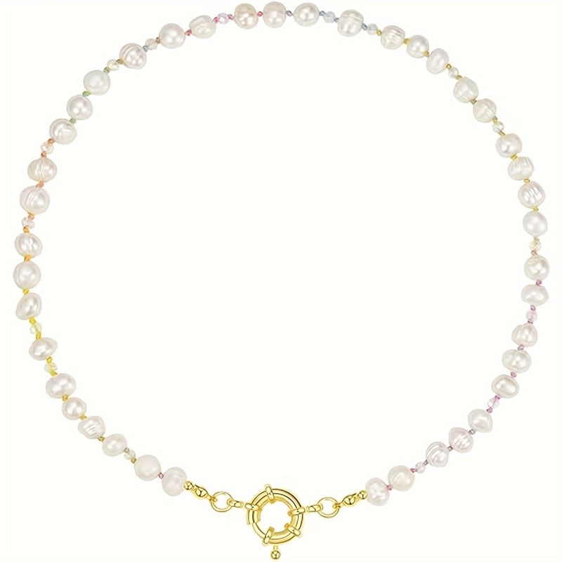 Copper Beaded Round Necklace