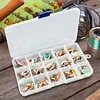 30pcs Metal Spoon Spinner Fishing Lure Artificial Bait for Bass Trout Perch Pike