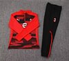 Joyfball 2024/2025 AC Milan Half-Pull Training Suit Red and Black Jersey 1:1 Thai Quality Set