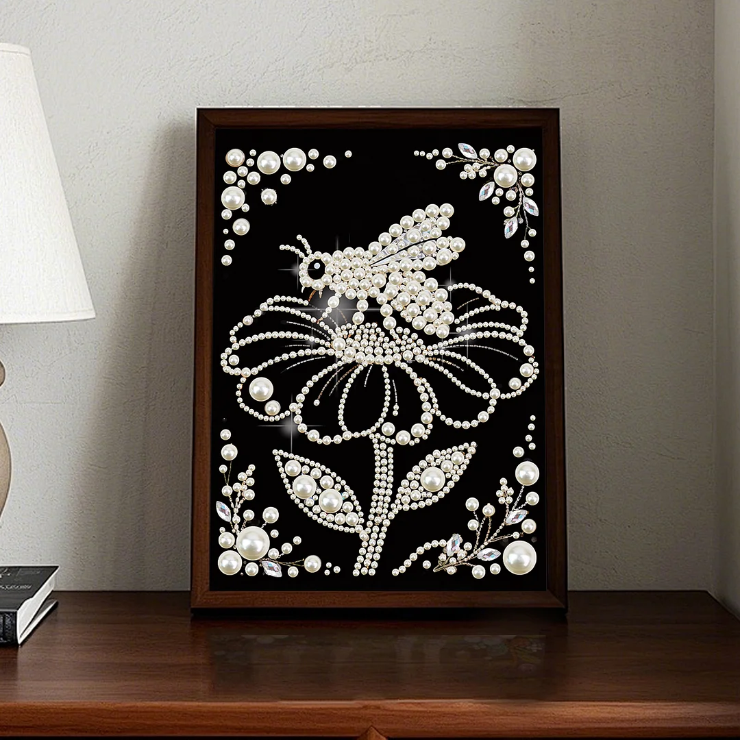 Flower Special Shaped 5D DIY Partial Drill Diamond Painting Kit Home Art 30x40cm