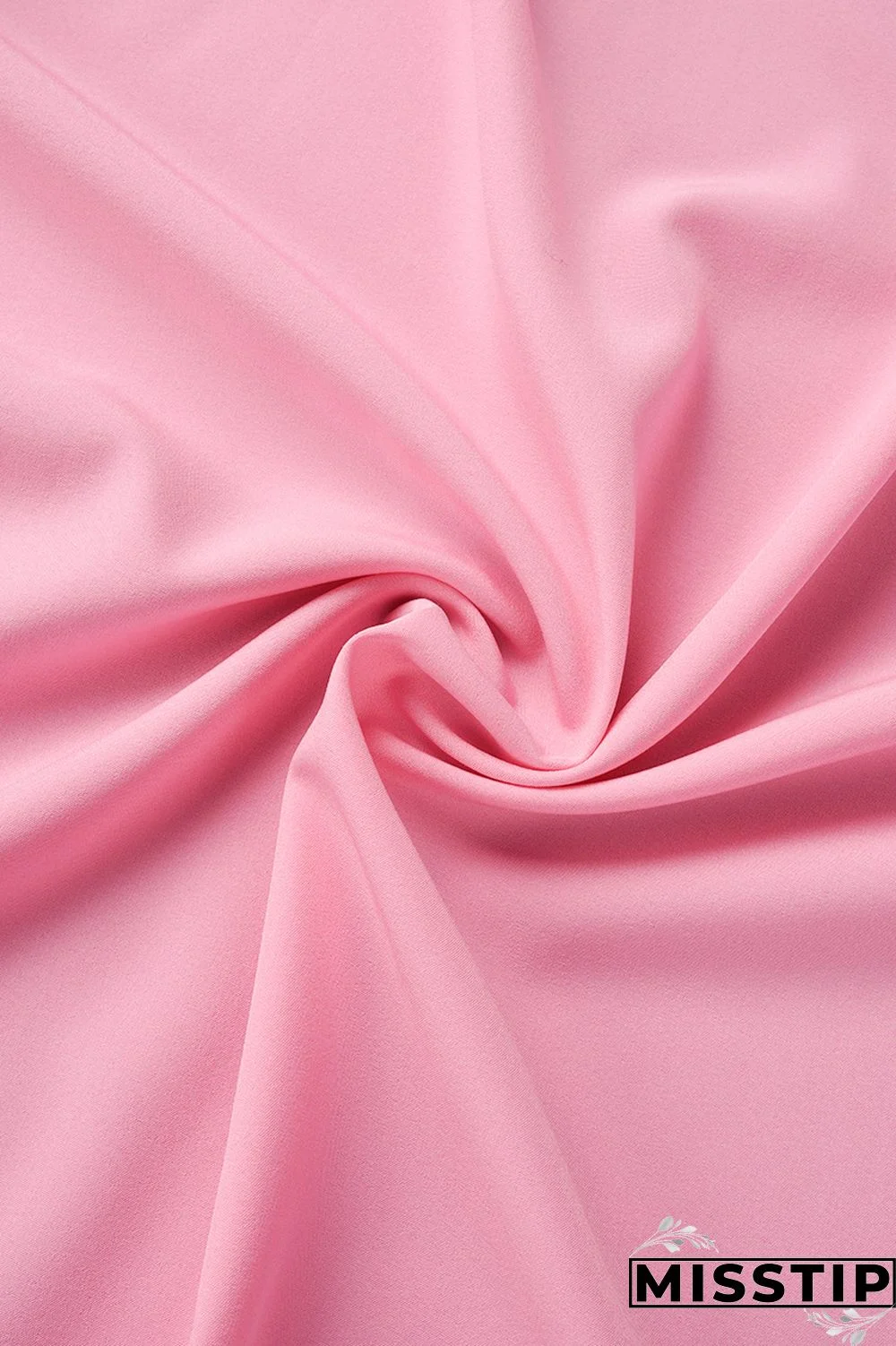 Pink Casual Solid Patchwork Shirt Collar Tops