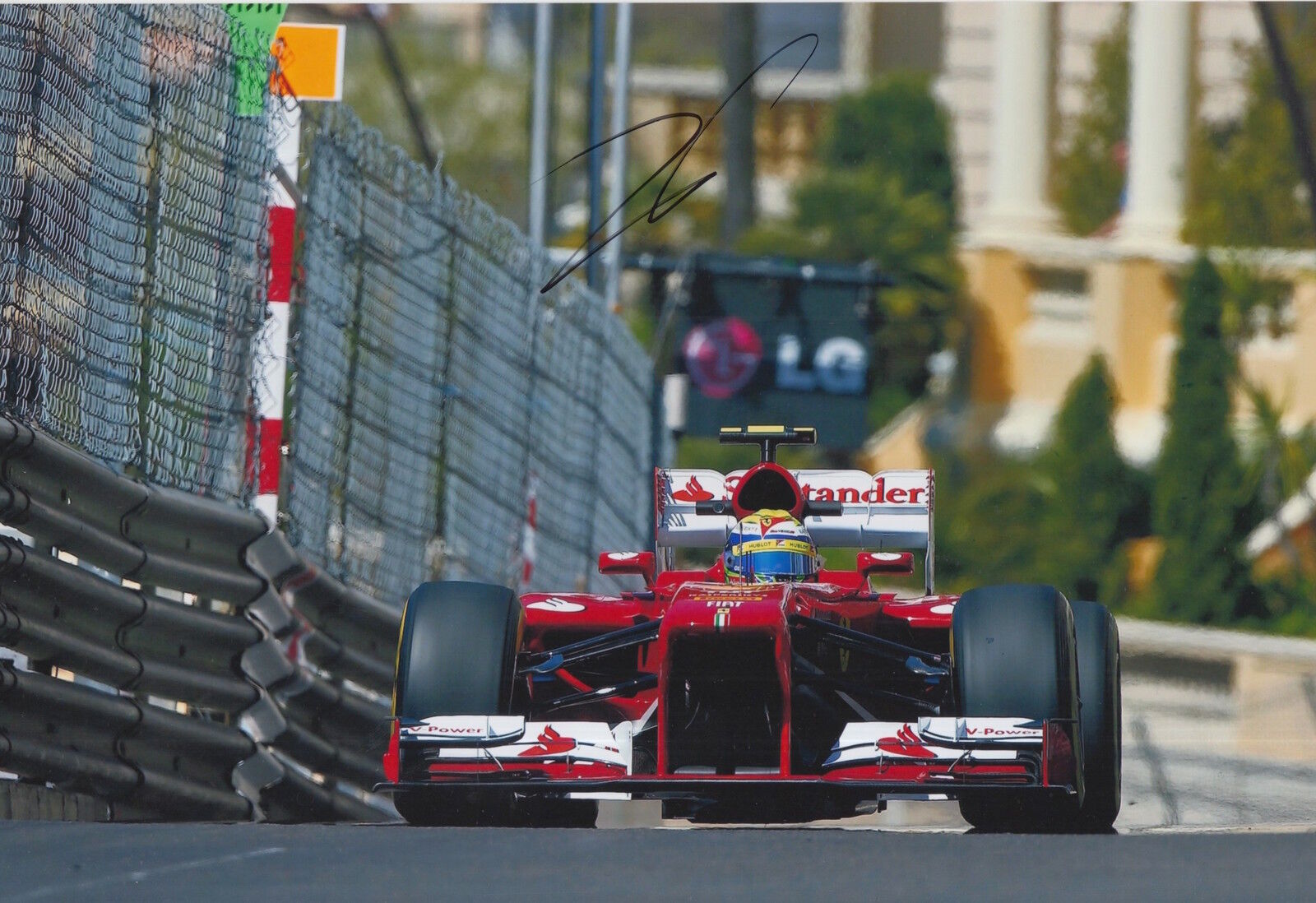 Felipe Massa Hand Signed 12x8 Photo Poster painting Scuderia Ferrari.