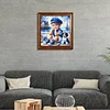 (US Local)Paint By Numbers Kit On Canvas DIY Oil Art Seaside Boy and Dog Picture Home Decor40x40cm
