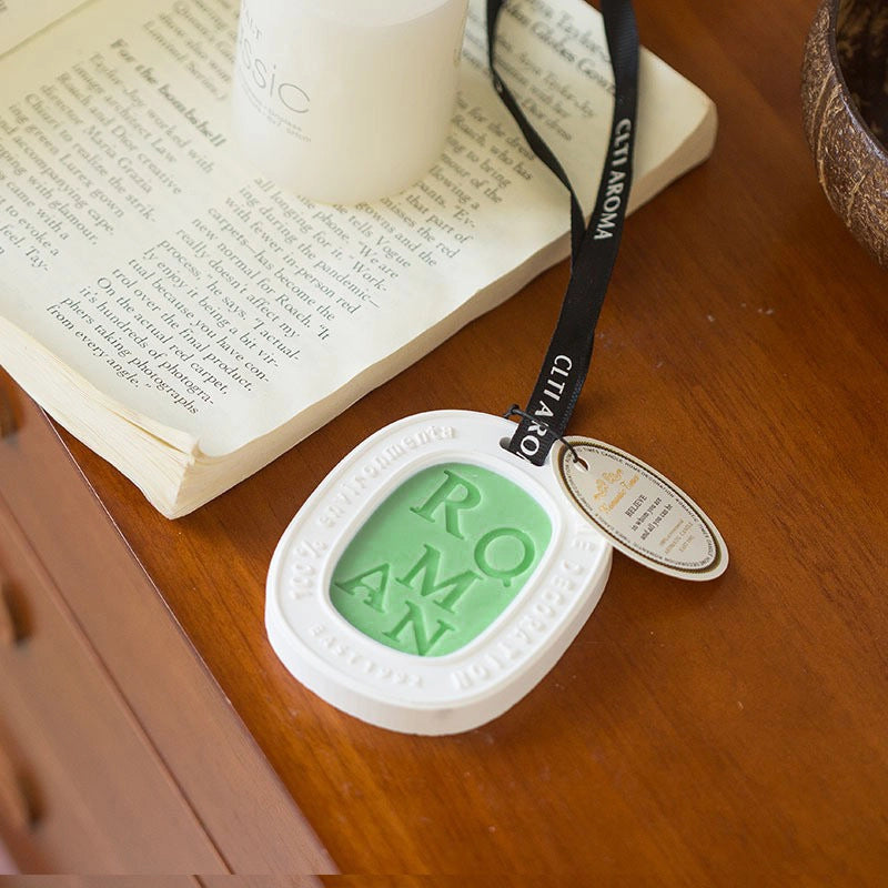 Aromatherapy Gypsum Wax Slice Home Wardrobe Aroma Solid Perfume Accompanying Gift Car Fragrance Pendant