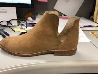 Tan Cut Out Custom Made Ankle Boots Vdcoo