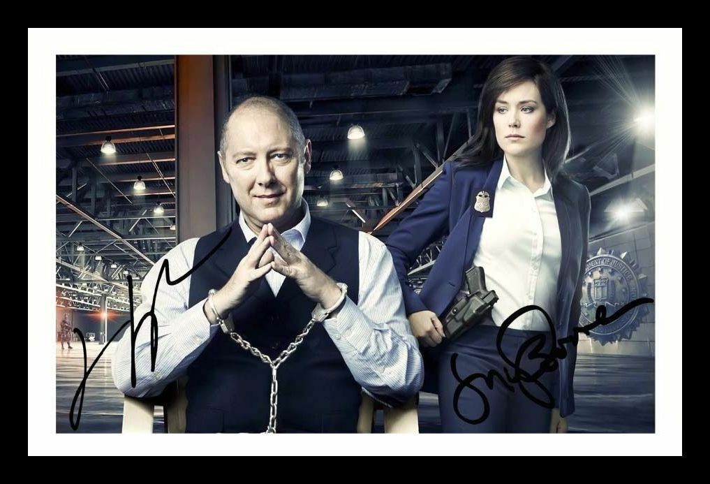 James Spader & Megan Boone - The Blacklist Signed & Framed Photo Poster painting 1