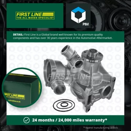 Dronehint Water Pump fits MERCEDES 300 3.0 85 to 95 Coolant Firstline 1032000401 Quality Parts