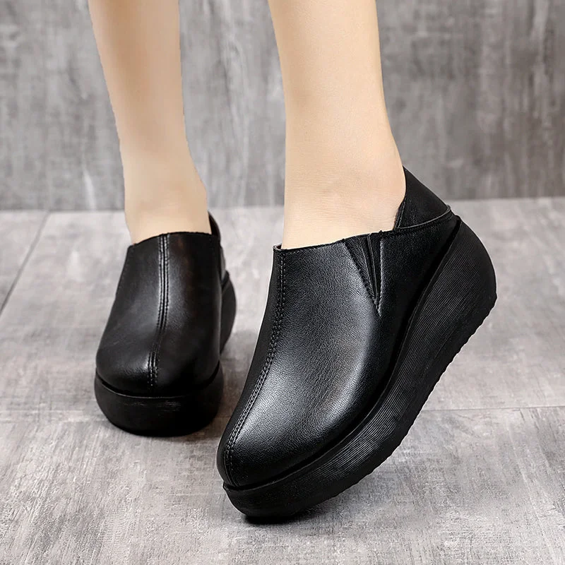 Chunky Sneakers Women 2022 New Solid Color Thick Bottom Lace Up Walking Women's Shoes Female Breathable Non Slip Platform Shoes