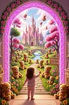 Luxury AB Velvet Diamond Painting Kit - Child&rsquo;s Fairy-Tale World