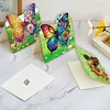(US Local)6PCS DIY Butterfly Designs Diamond Art Greeting Cards Diamond Art Handmade Cards