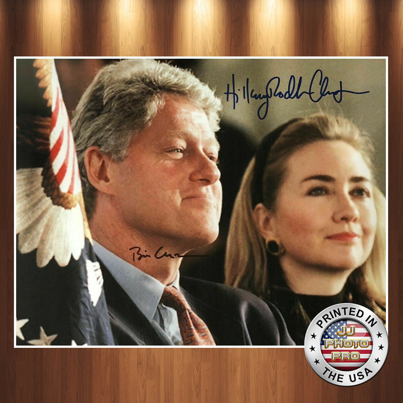 Bill Clinton / Hillary Clinton Autographed Signed 8x10 Photo Poster painting REPRINT