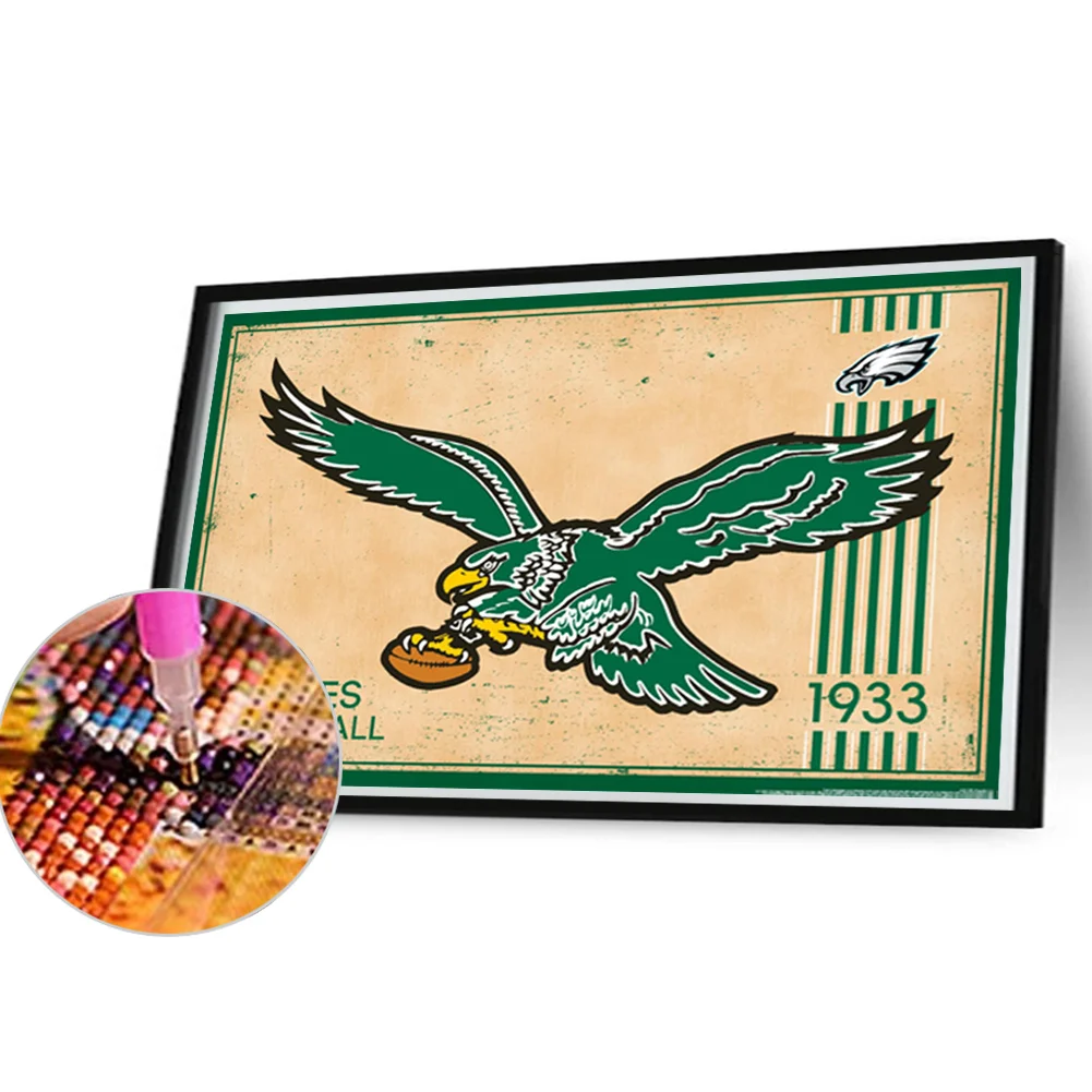 Diamond Painting - Full Round Drill - Philadelphia Eagles(Canvas|45*30cm)