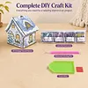 DIY Wooden House Diamond Art Painting Kit for Adults Home (Winter snowfield)