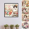 (Multi-Style)Flowers Lady-Full Round Diamond Painting 40*40/40*50CM