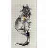 Ink Architectural Cat - 14CT Stamped Cross Stitch - 30*55cm