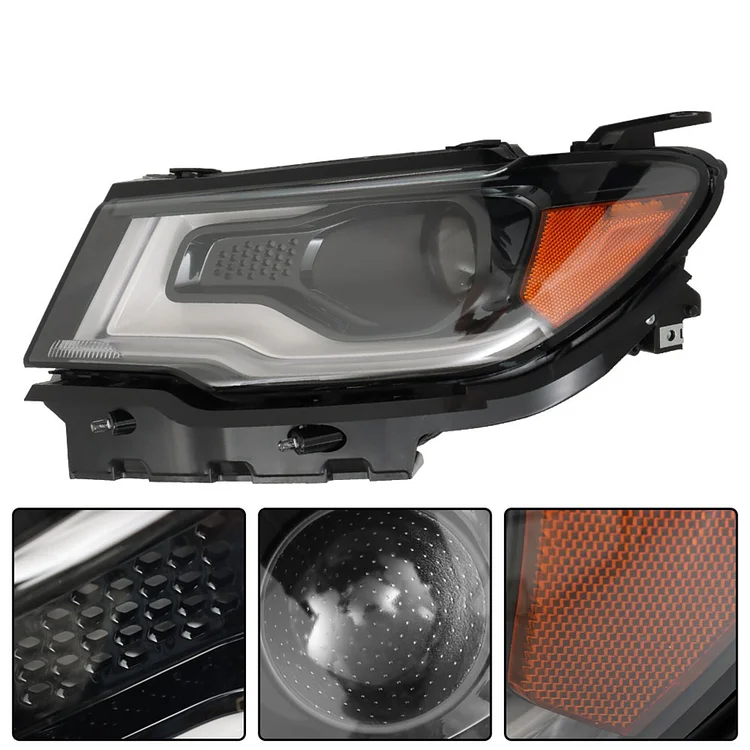 SEBLAFF Headlight Assembly Headlamp Driver Side Replacement for 2017 2018 2019 2020 2021 Compass 55112715AG