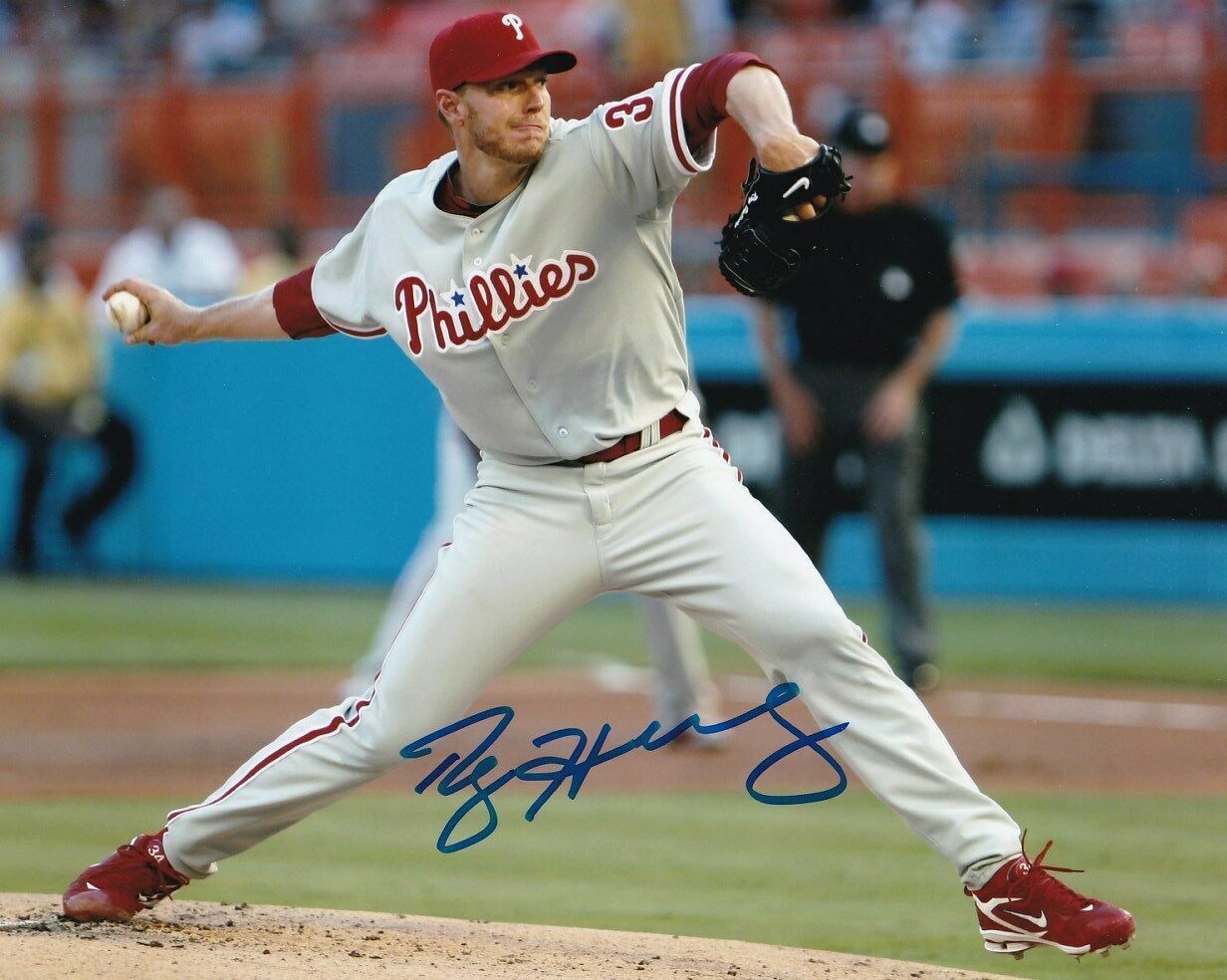 Roy Halladay 8x10 SIGNED Photo Poster painting AUTOGRAPHED (PHILLIES) REPRINT