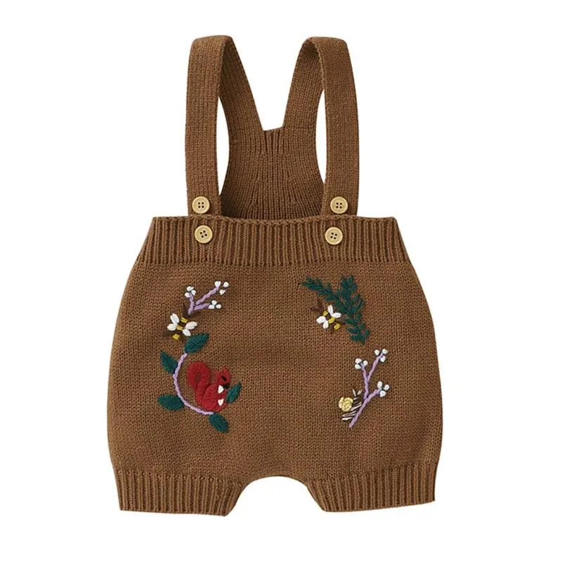 Autumn Winter Infant Baby Romper Newborn Baby Boy Girl Cute Lion Head Braces Clothes Rompers Baby Boys Girls Knitted Rompers