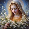 Diamond Painting-DIY Full Round Drill Our Lady