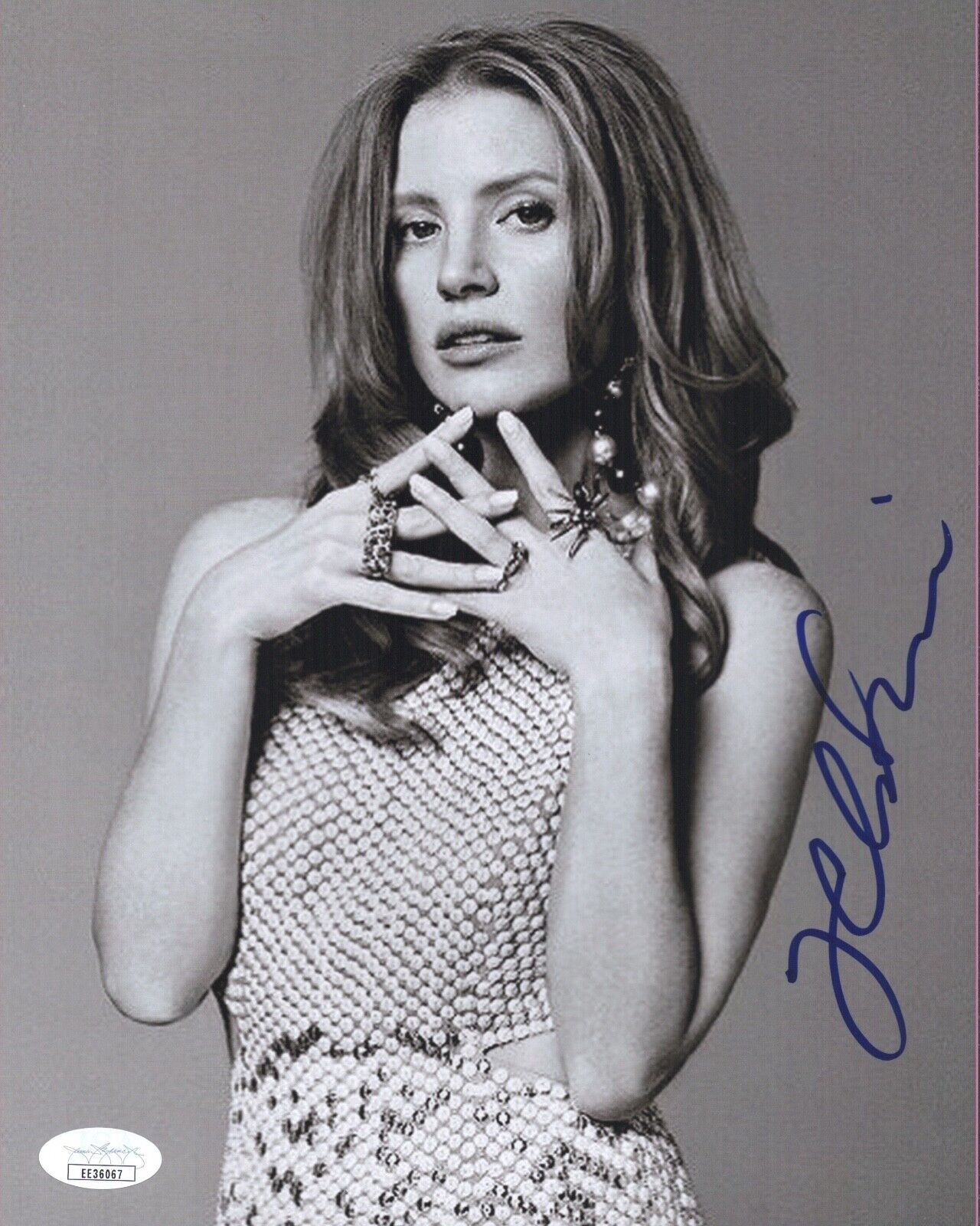 JESSICA CHASTAIN Signed IT CHAPTER 2 8x10 Photo Poster painting Autograph THE HELP JSA COA