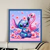 Stitch And The Flamingos-11CT Stamped Cross Stitch 40*40cm/15.75*15.75in