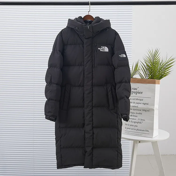 1996 The North Face Pearl Black Long Down Jacket #Men's