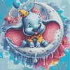 Diamond Painting -DIY Round Drill Cartoon Elephant