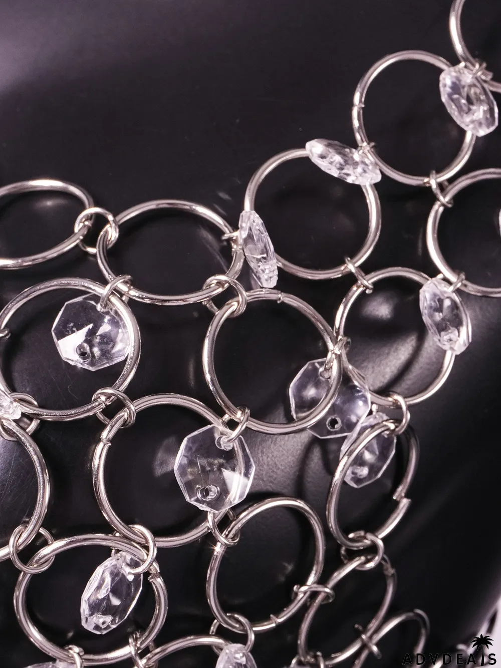 Summer Cutout Shiny Crystal Vest