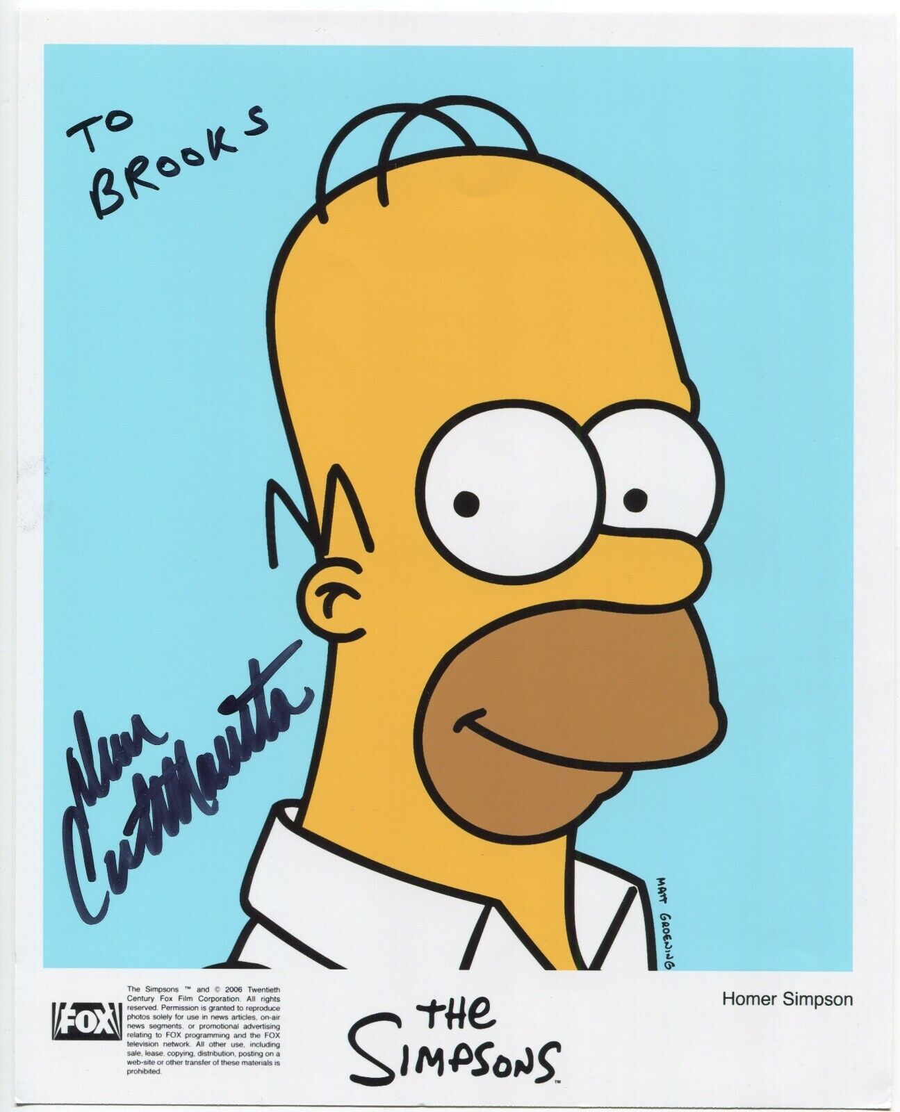 Dan Castellaneta Signed 8x10 Photo Poster painting Autographed Signature Voice of Homer Simpson