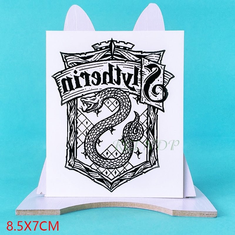Waterproof Temporary Tattoo sticker movie Magic film school badge fake tatto flash tatoo for men women kids
