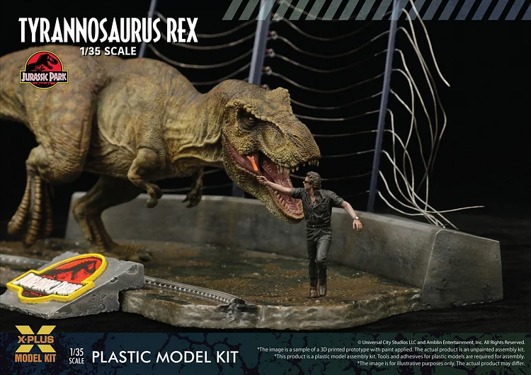 T-Rex and Donald Gennaro 1:10 Statue by Iron Studios