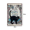In This House Cats Charge - Vintage Metal Signs - 20*30cm/30*40cm