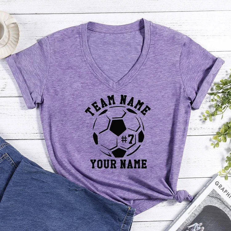 football V-neck T Shirt