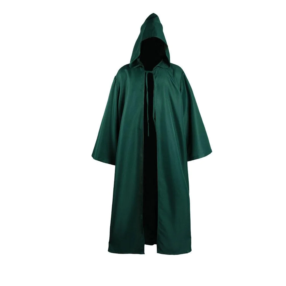 SW Kenobi Jedi Cloak Cosplay Costume Green Version