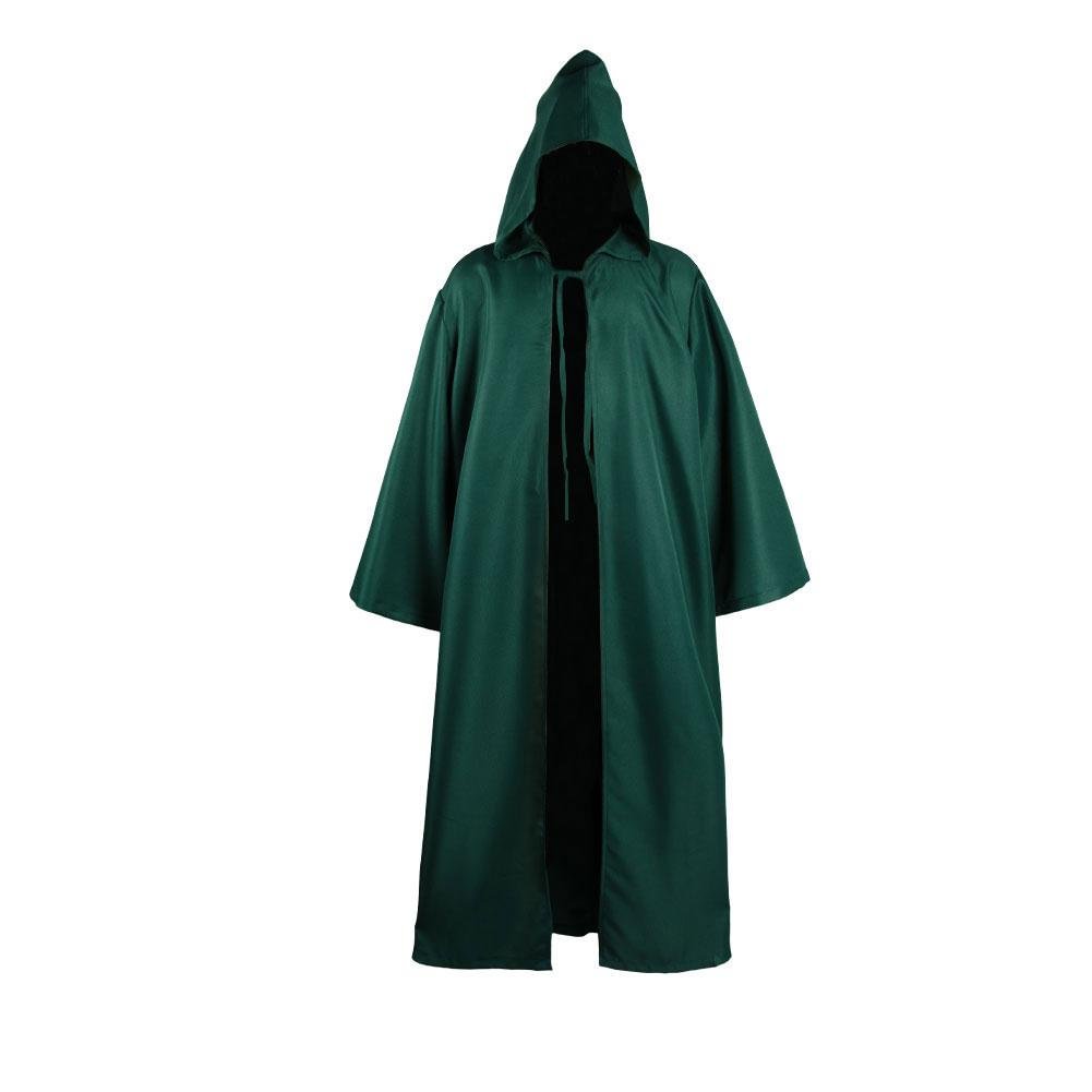 Star Wars Kenobi Jedi Cloak Cosplay Costume Green Version