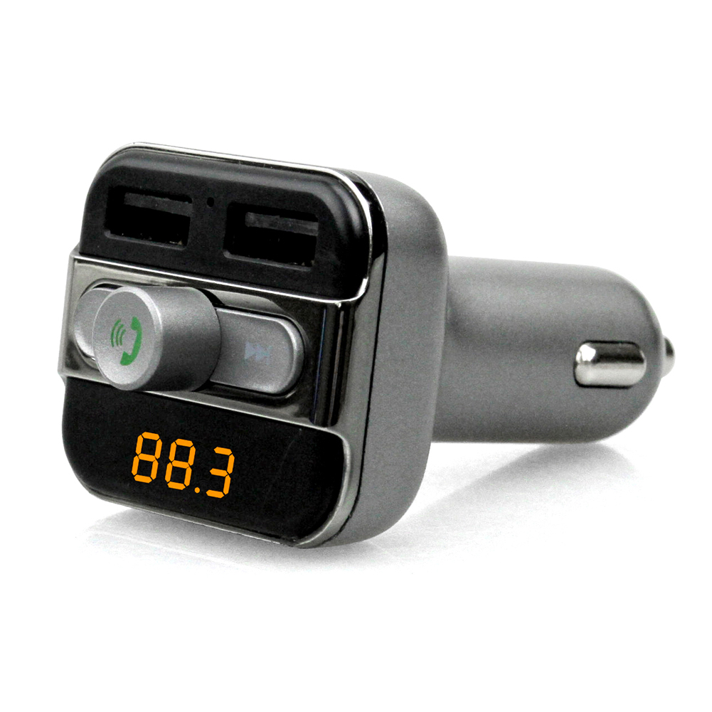 

Dual 2.1A Cars Charger USB 4 Bluetooth BT20 Blueteeth Hands-free Car MP3, 501 Original