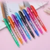 80PCS Color Erasable 0.5mm Gel Pen Eraser Temperature Control School Season Student Office Stationery