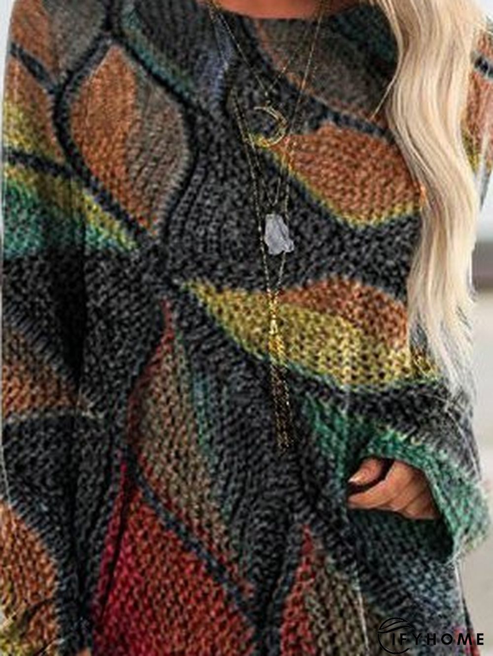 Shift Long Sleeve Crew Neck Tops | IFYHOME