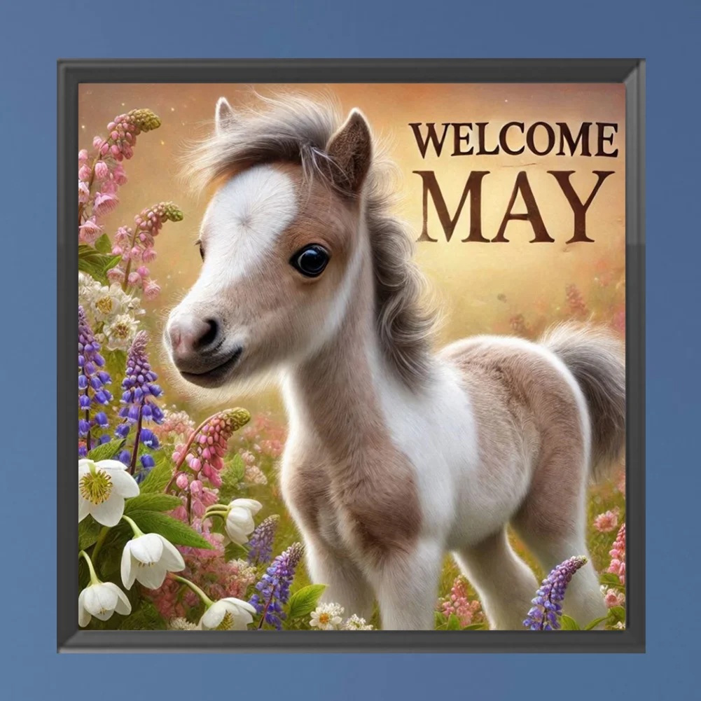 Diamond Painting - Full Square Drill - Horse May(Canvas|45*45cm)