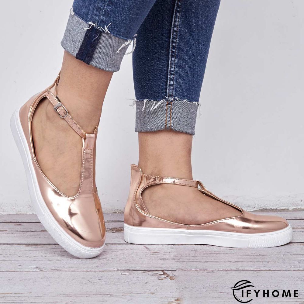 Summer Sandals Round Toe Shoes with Adjustable Buckle | IFYHOME
