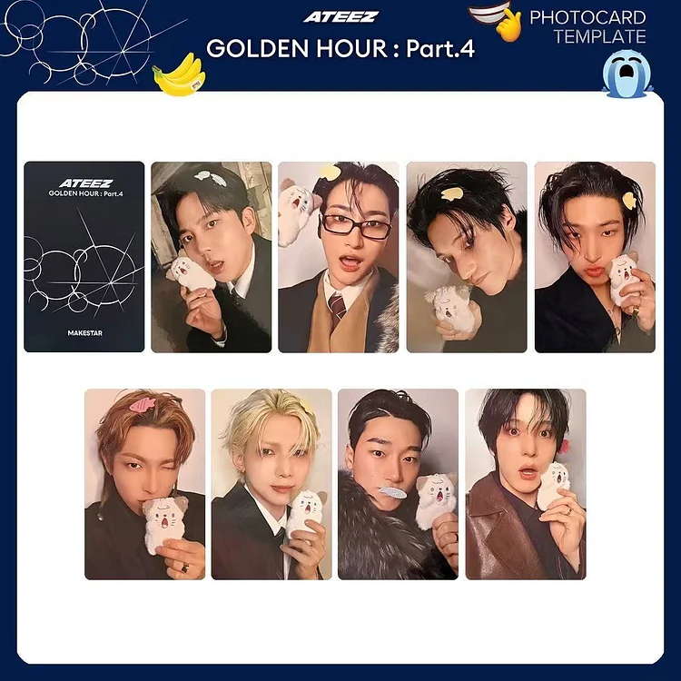 ATEEZ GOLDEN HOUR Part.4 特典 トレカ Ateez Golden Hour Part 4 Album Card